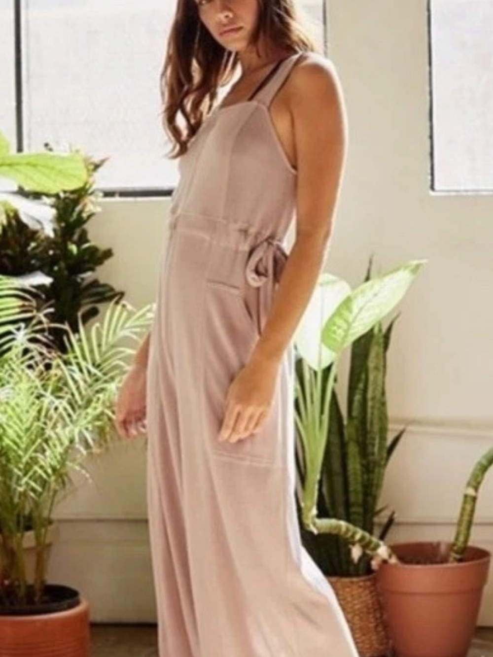 Fp movement it’s a cinch Wide-Leg Jumpsuit in Dusty Rose